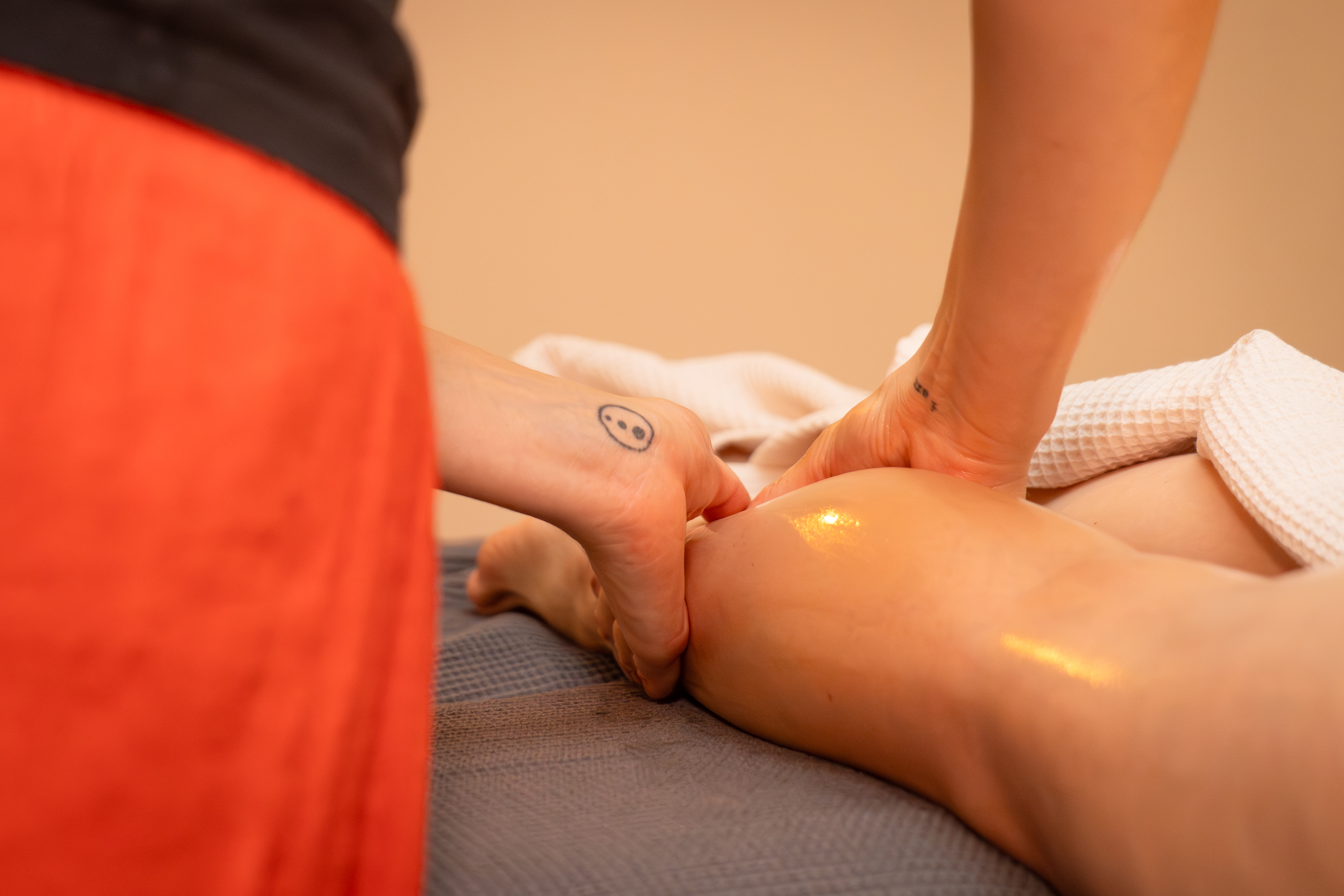 Ayurveda-Massage — Nahaufnahme